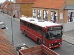 03.07.2009: DAB12 bussen “Madammen” fra Gudhjem Bus på vej op ad Snellemark i Rønne.