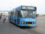 10.08.2009: DAB12 bussen “Hanne” fra Østbornholms Lokaltrafik ved færgeterminalen på Rønne Havn.
