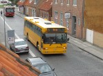 25.07.2009: Volvo B10M-60/Säffle bus med Movia nr. 3802 fra Slagelse Turistfart på vej op ad Snellemark mod Rønne centrum.