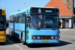 02.08.2013: DAB12 bussen “Hanne” fra Østbornholms Lokaltrafik ved færgeterminalen på Rønne Havn.
