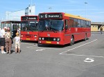 03.07.2009: DAB12 bussen “Gry” fra Østbornholms Lokaltrafik ved færgeterminalen på Rønne Havn.