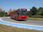 13.07.2009: DAB12 bussen “Gry” fra Østbornholms Lokaltrafik på vej gennem Almindings Runddel i Rønne.