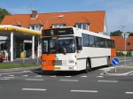 24.07.2009: Volvo B10M bus fra Snogebæk Turisttrafik på hjørnet af Borgmester Nielsens Vej og Store Torvegade i Rønne.