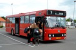 13.06.2014: Allinge Turistfart DAB12 bus nr. 9 ved færgeterminalen på Rønne Havn.