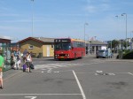 03.07.2009: Østbornholms Lokaltrafiks DAB12 bus “Gry” ankommer til busstationen på Rønne Havn.