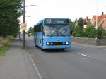 08.07.2009: Østbornholms Lokaltrafiks blå DAB12 bus på Strandvejen i Rønne.