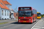 15.06.2013: Volvo B10M-60 bus fra Aakirkeby Lokaltrafik på Haslevej i Rønne.