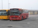 24.03.2012: Volvo B10M-55/Vest Contrast bussen “Tilde” fra Østbornholms Lokaltrafik ved færgeterminalen på Rønne Havn.