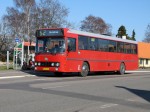 23.03.2012: Torben Bussers DAB12 bus “Tulle” (ex Snogebæk Turistfart) på Nyker Hovedgade i Nyker.