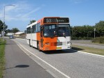 18.08.2009: Volvo B10M bus fra Snogebæk Turistfart ved busterminalen i Aakirkeby.