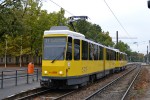 15.10.2012: Tatra KT4D vogntog med nr. 6106 forrest i Treskowallee ved Wandlitzstraße.