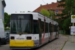 18.05.2013: AEG GT6-94 enretningsvogn nr. 1013 på endestationen i Hirtestraße tæt ved Köpenick S-Bahnhof.