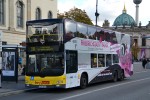 14.10.2012: MAN Lion's City Neoman A39 dobbeltdækkerbus nr. 3315 på linje 200 på Unter den Linden ved Humboldt Universitetet.