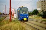 17.07.2003: Vogntog type T6A5 nr. 7941-7942 ved stoppestedet Záhumenice. Begge vogne blev leveret til DP i 1993.