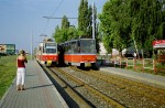 21.07.2003: T6A5 vogntog med nr. 7925 og 7926 ved stoppestedet Černockého. Begge vogne kom i drift april 1992.