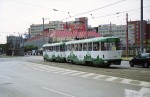 21.07.2003: Tatra T3SUCS bogievogntog med nr. 7755 og 7756 på Trnavské mýto. Begge vogne leveredes til DP i 1986.