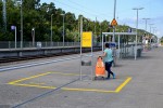 28.08.2013: Bahnhof Ostseebad Binz - et område specielt til kufferter (svaret fås på næste billede)?