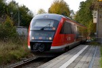 26.10.2014: Desiro VT 642 078 på linje RE8 ankommer til Bad Doberan Bahnhof fra Wismar.