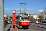 24.10.2013: Tatra T3R.P vogn nr. 8496 (ex T3 nr. 6650) ved stoppestedet Vítězné náměstí.