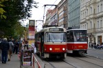 23.10.2013: Tatra T3R.P vogntog med nr. 8462 (ex T3M nr. 8030 og T3 nr. 6802) på Karlovo náměstí.