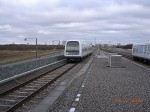 23.02.2004: Metrotog på linje M1 på vej ind på Sundby Station.