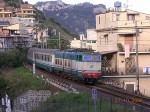 21.10.2006: Eurocitytog trukket af el-lokomotiv nr. E656.039 i Giardini Naxos.