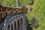 29.09.2012: Vogntog på vej over den største bro på Ferrocarril de Sóller, Viaducte de Monreals.