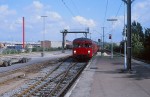 Juli 1979: Andengenerations S-tog bestående af to 4-vogns togsæt på Herlev Station.