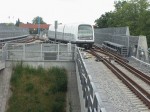 13.06.2008: Metrotog ankommer til Lufthavnen.