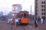 Juli 1986: Bogievogn af Peter Witt typen, serie 1500, nr. 1929 ved Stazione di Porta Garibalda.