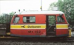 Juni 1985: Østbanen MT102 var oprindelig en Scania skinnebus fra 1952-53. Den kørte på Horsens-Odder Jernbane indtil dennes nedlæggelse i 1967. Østbanen købte vognen, som fik nr. Sm 14. I 1978-79 udgik den af driften og ombyggedes til MT 102. Ved ombygningen fjernedes det meste af passagerkabinen, som erstattedes af et lad med kran, og det, der blev til overs af passagerkabinen samt de to frontpartier, blev bygget sammen til en lille førerkabine. Fartøjet blev renoveret i 1995, men udrangeredes så i 2003, hvor det blev overtaget af Østsjællandske Jernbaneklub.