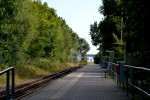 28.08.2013: Endestationen Lauterbach Mole har både normalspor og smalspor.