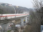 April 2007: Sporvejshøjbroen ved Hlubočepy.