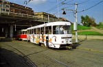 17.10.2000: Tatra T3SUCS vogntog med nr. 7221 på Vltavská. Vognen er siden blevet ombygget til type T3R.P nr. 8555.