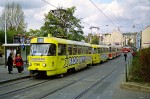 17.10.2000: Tatra T3SUCS vogntog med nr. 7260 ved Palmovka metrostation.