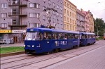 25.07.2002: Tatra T3SUCS vogntog med nr. 7218 ved Palmovka metrostation. Vognen er siden blevet ombygget til type T3R.P nr. 8560.