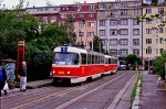 25.07.2002: Tatra T3 vogntog med nr. 6882 på Olšanské hřbitovy. Vognen er siden blevet ombygget til type T3R.P nr. 8523.
