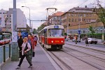 25.07.2002: Tatra T3SUCS vogntog med nr. 7079 ved stoppestedet Koh-i-noor.