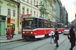 Oktober 2000: Tatra T6A5 vogntog med nr. 8605 ved Národní třidá.