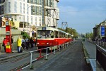 17.10.2000: Tatra T3SUCS vogntog med nr. 7113 ved stoppestedet Želivského. Vognen blev solgt til Odessa (Ukraine) i efteråret 2012.