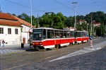 23.07.2001: Tatra T6A5 vogntog med nr. 8603 på Malostranská.