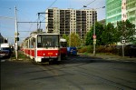 Uge 42 2003: Tatra KT8D5 ledvogn nr. 9045 lige før stoppestedet Slavia. Vognen er siden ombygget til KT8D5.RN2P nr. 9095.
