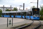 31.08.2014: Vossloh 6N2 ledvogn nr. 603 på endestationen i Mecklenburger Allee.