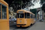 Uge 42 1994: PCC All Electric bogievogn nr. 8043 på Piazza di Porta Maggiore på vej mod Roma Termini.