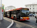 14.10.2008: Erstatningsbusdrift på sporvognslinje 3. IVECO CityClass bus nr. 5275 på endestationen ved Stazione Trastevere.