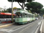 16.10.2008: TAS ledvogn nr. 7069 i Via Prenestina på Largo Irpinia på vej mod Stazione Termini.