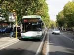 16.10.2008: Trollino 18 trolleybus nr. 8525 i Via Nomentana ved stoppestedet XXI Aprile på vej mod Roma Termini.