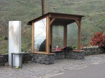 11.01.2011: Busstoppestedet i den lille bjergby Masca.